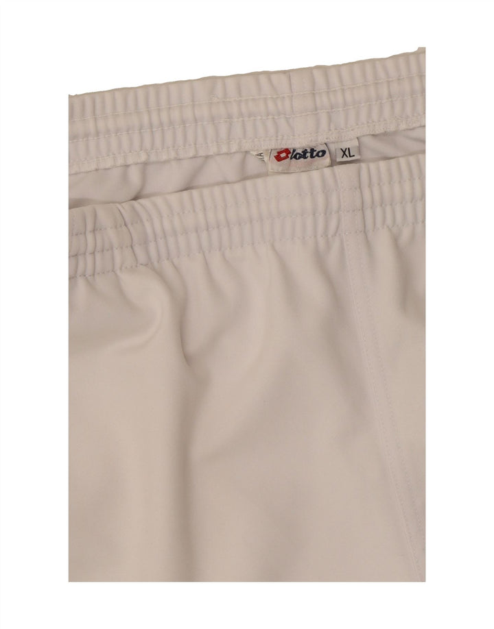 LOTTO Mens Sport Shorts XL  White Polyester Vintage Lotto and Second-Hand Lotto from Messina Hembry 