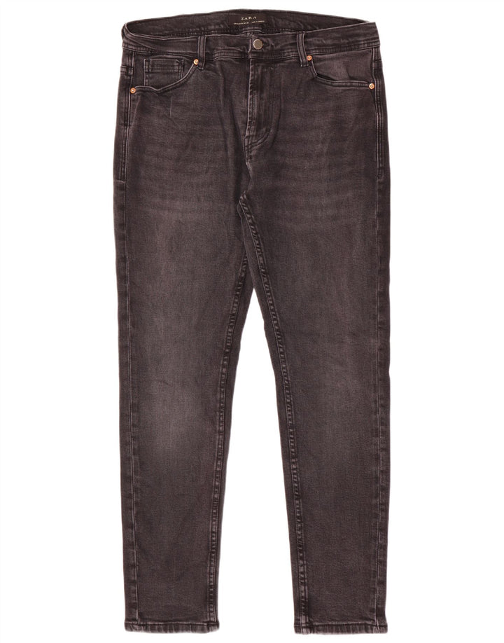 Jeansy męskie Zara Slim EU 46 XL W36 L30 Szare