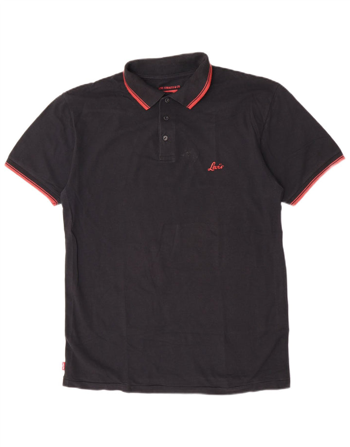 Męska koszulka polo Levi's 2XL, czarna, bawełniana