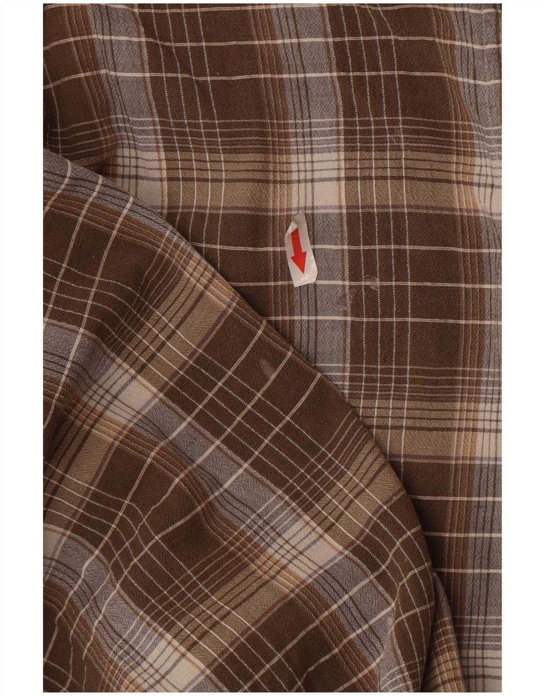 Koszula flanelowa męska Trussardi XL, bawełniana w brązową kratę