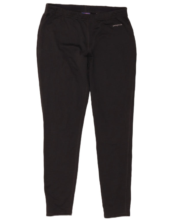 Damskie legginsy Patagonia Polartec UK 16, duże, czarne, poliestrowe