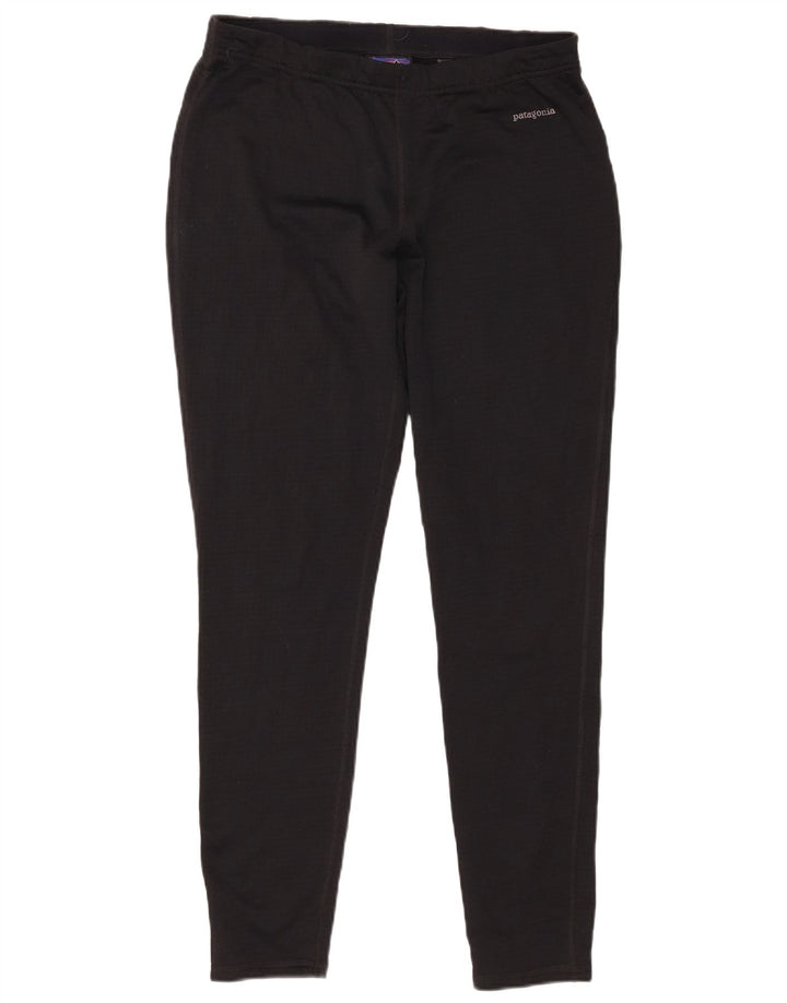 Damskie legginsy Patagonia Polartec UK 16, duże, czarne, poliestrowe