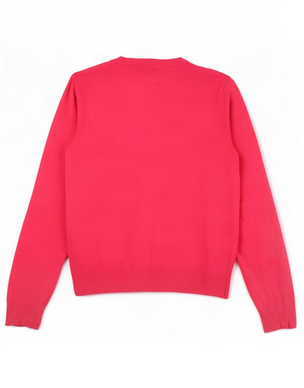 Marks & Spencer Krótki sweter damski UK 12 Średni różowy wiskoza