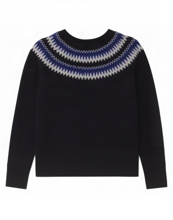 Sweter damski Hobbs z dekoltem w łódkę UK 14 Średni granatowy Fair Isle