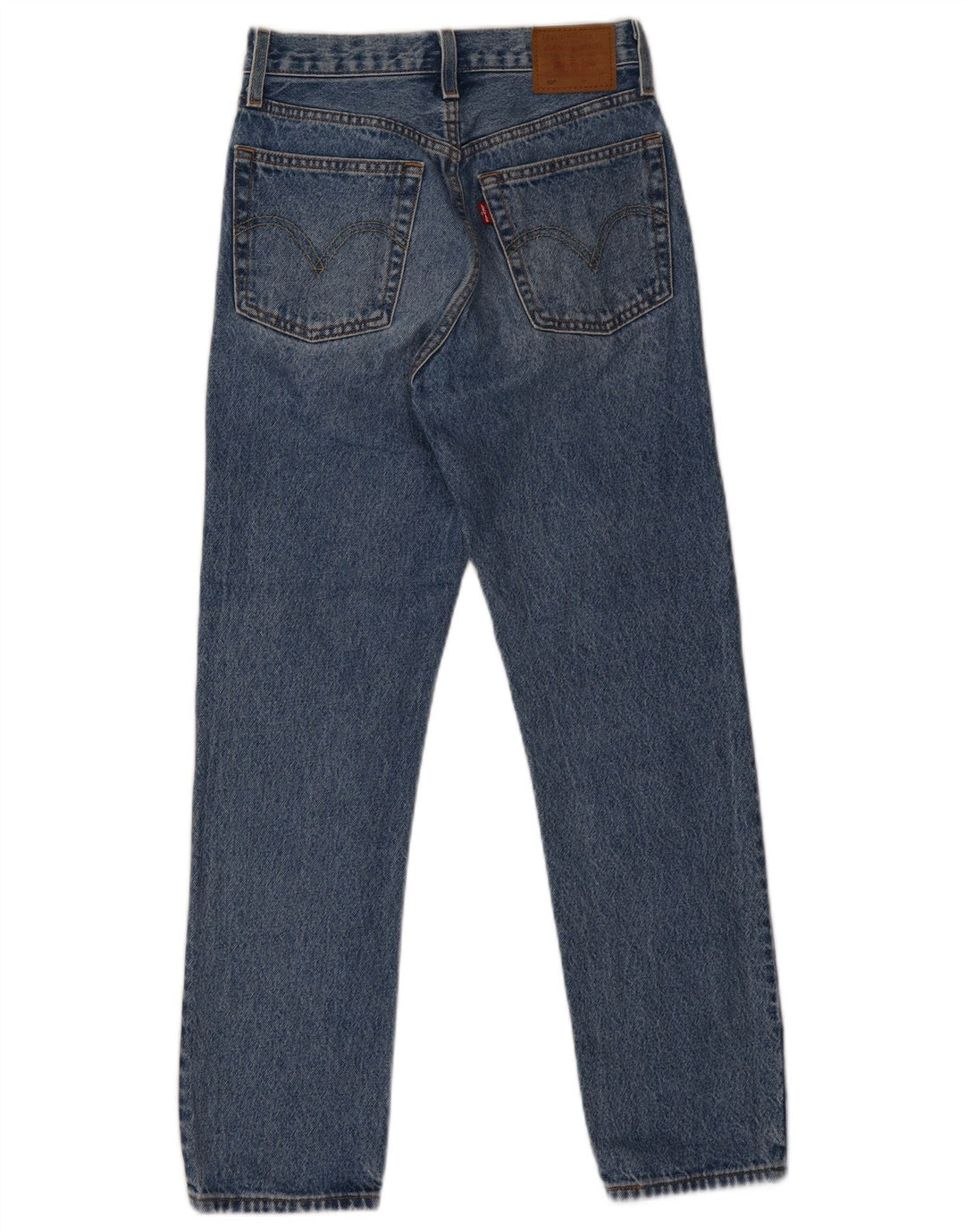 Damskie jeansy Levi's 501 Straight W24 L28 Niebieskie bawełniane