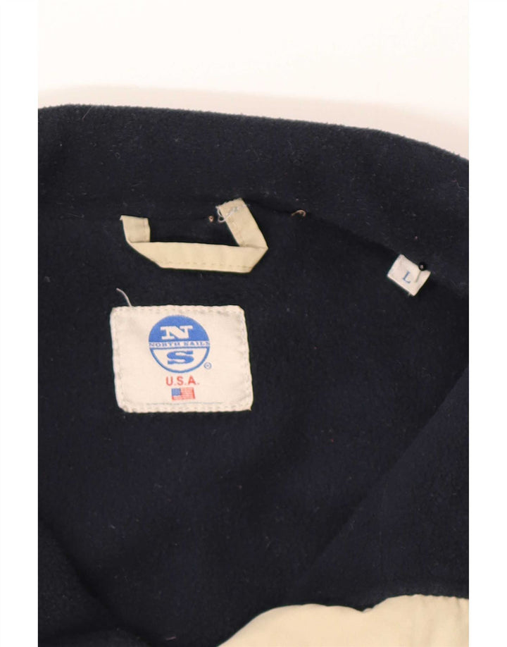 Męska ocieplana kurtka bomber North Sails UK 40, duża, khaki, poliamid