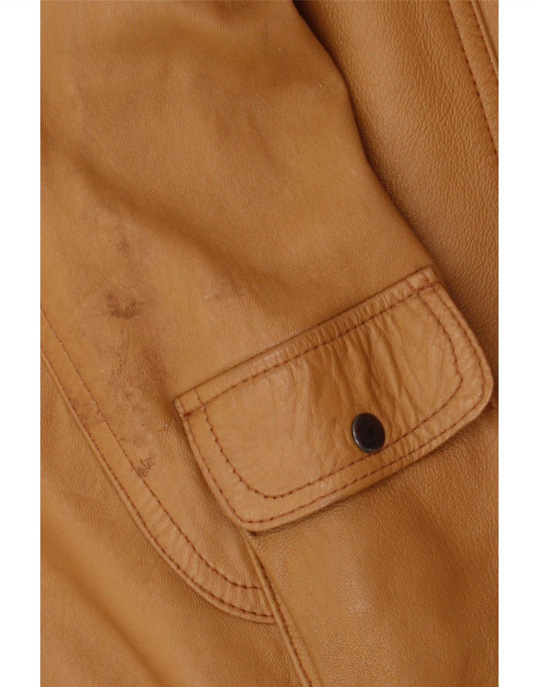 Pointers Męska kurtka skórzana o luźnym kroju UK 38 Średniobrązowa skóra