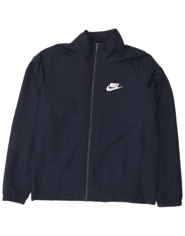Kurtka męska dresowa Nike, duża, granatowa, poliestrowa, sportowa