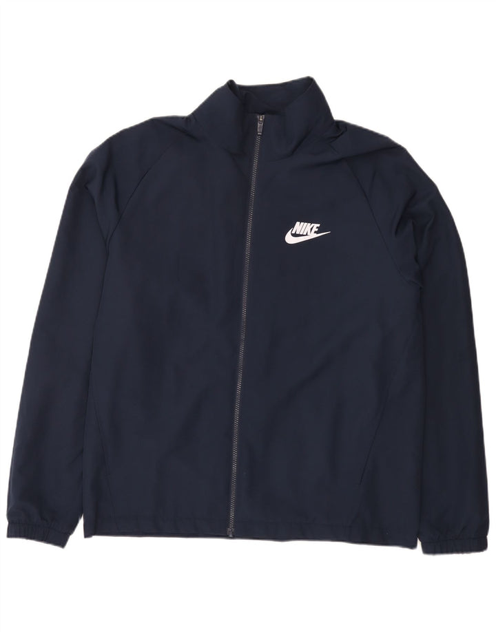 Kurtka męska dresowa Nike, duża, granatowa, poliestrowa, sportowa