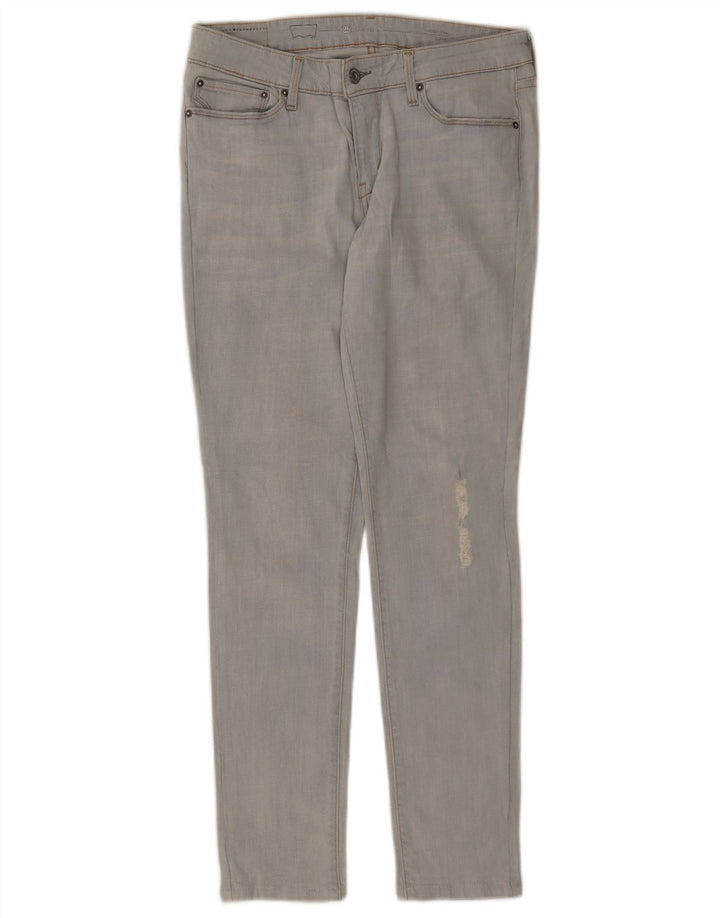 Damskie jeansy LEVI'S Demi Curve Distressed Skinny W29 L29 Niebieskie