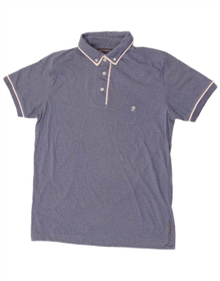 Męska koszulka polo French Connection, mała, niebieska, bawełniana