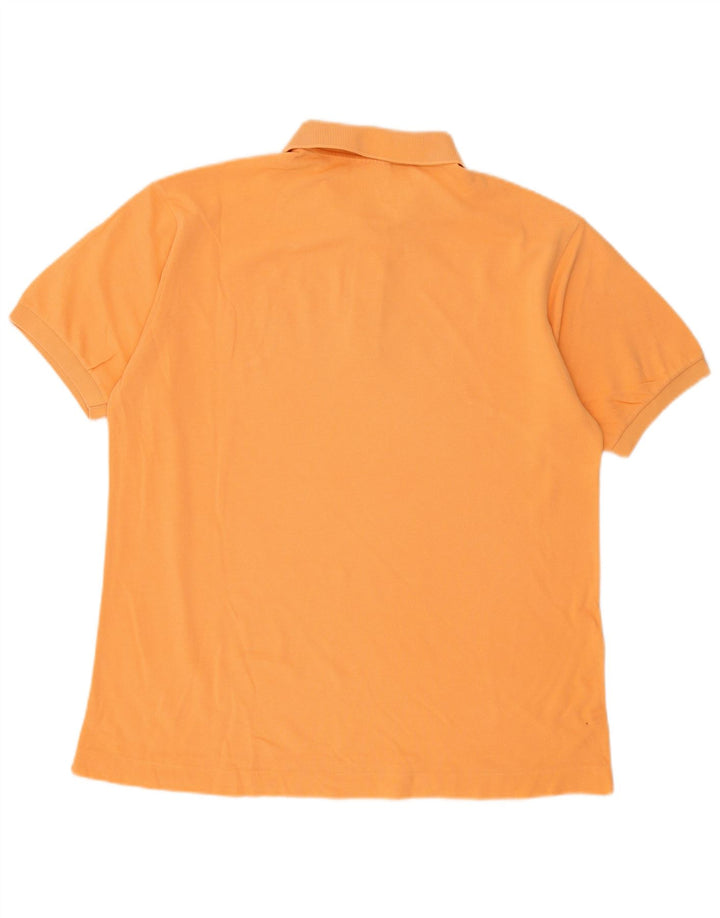 Męska koszulka polo LACOSTE, rozmiar 5, duża, pomarańczowa, bawełniana