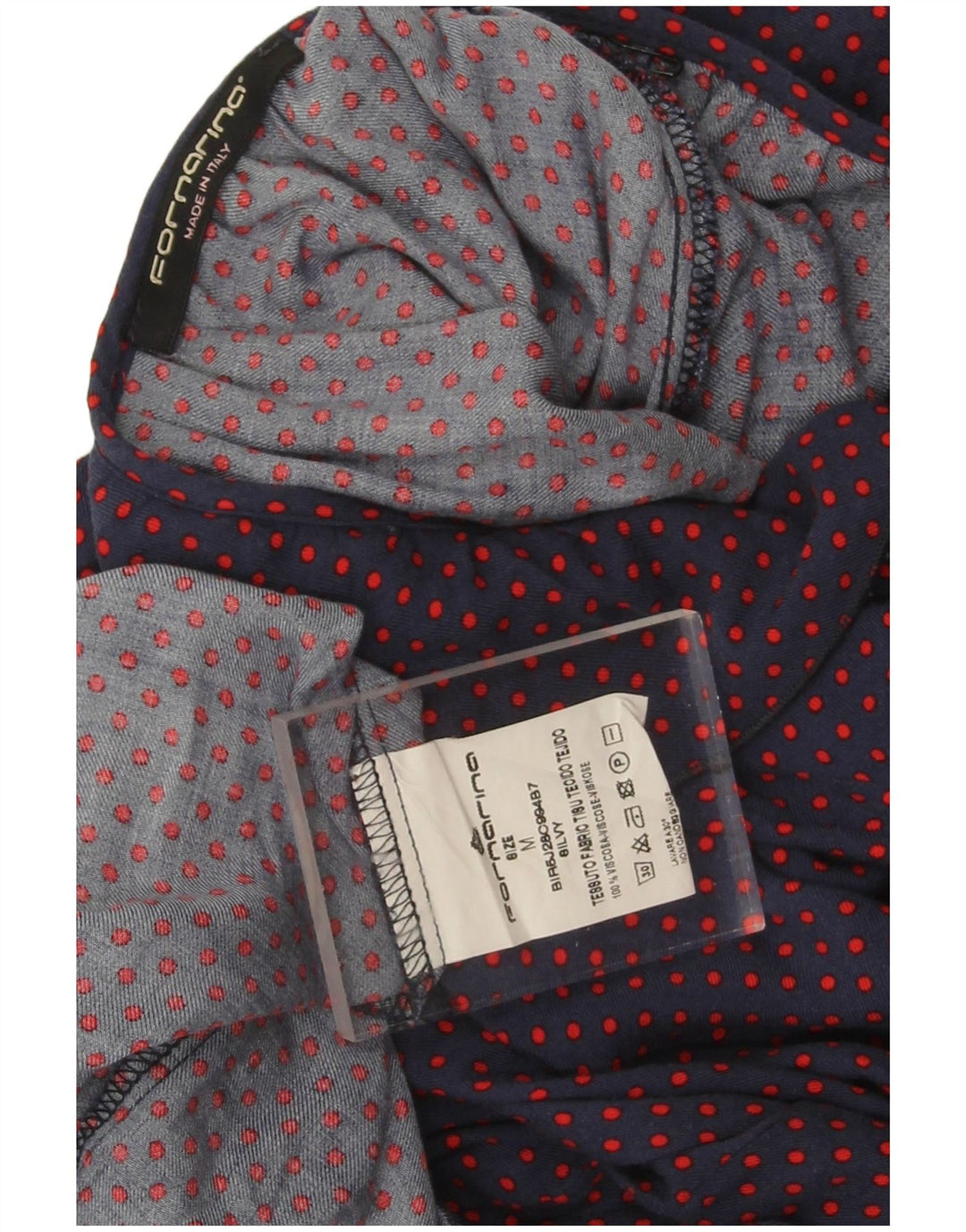 Bluzka damska Fornarina Top UK 14 Średni Granatowy Spotted Retro