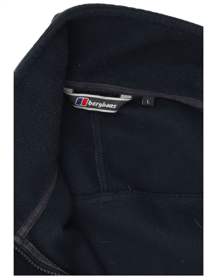 Męska kurtka polarowa Berghaus UK 40, duża, granatowa, poliestrowa