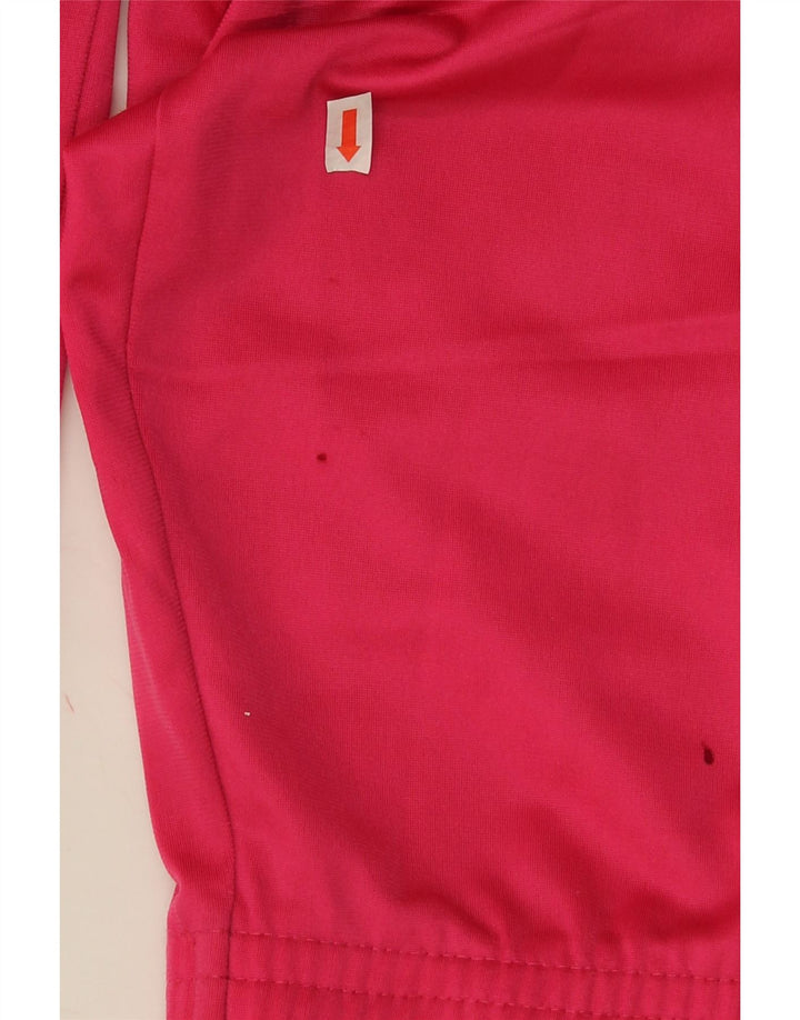 Męska kurtka dresowa Lotto z grafiką, średni różowy poliester w blokach kolorystycznych