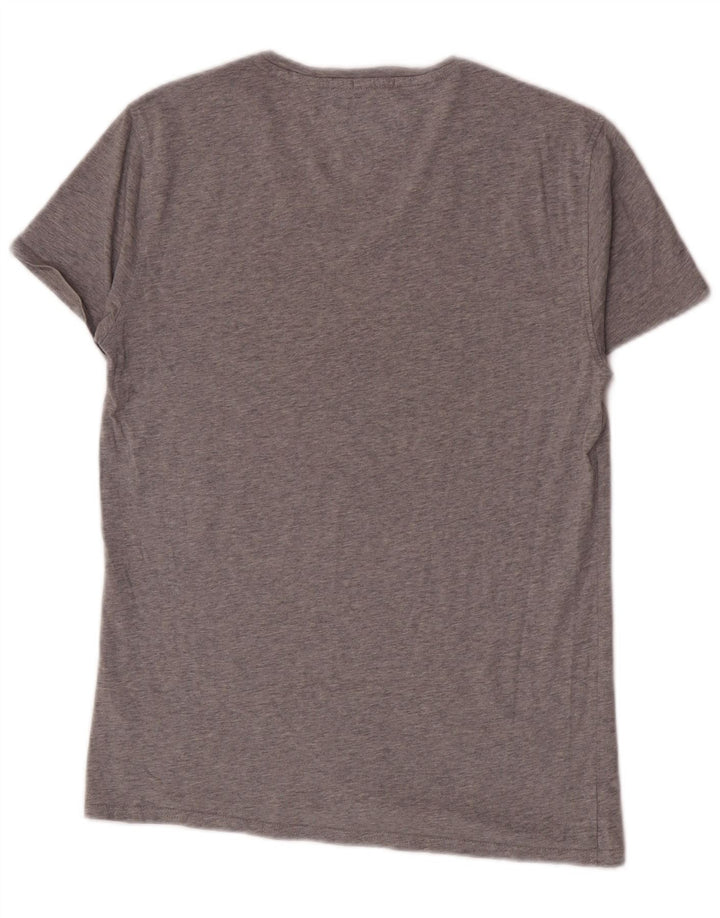 T-shirt męski Tommy Hilfiger, mały, szary, bawełniany