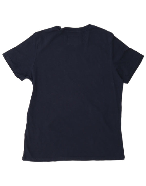 Damski T-shirt z grafiką Superdry Top UK 12, średni granatowy, bawełniany