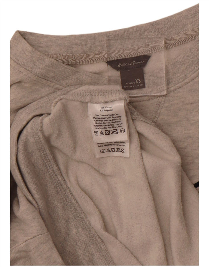Damska bluza typu oversize z grafiką EDDIE BAUER, UK 6 XS, szara