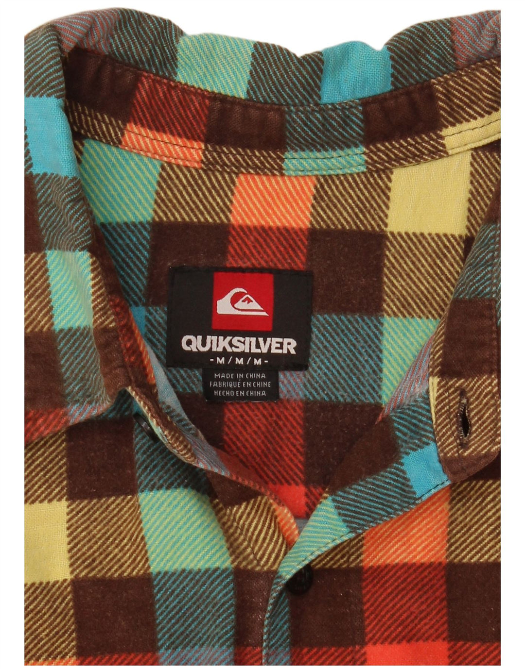 Męska koszula flanelowa Quiksilver w średnią wielobarwną kratkę