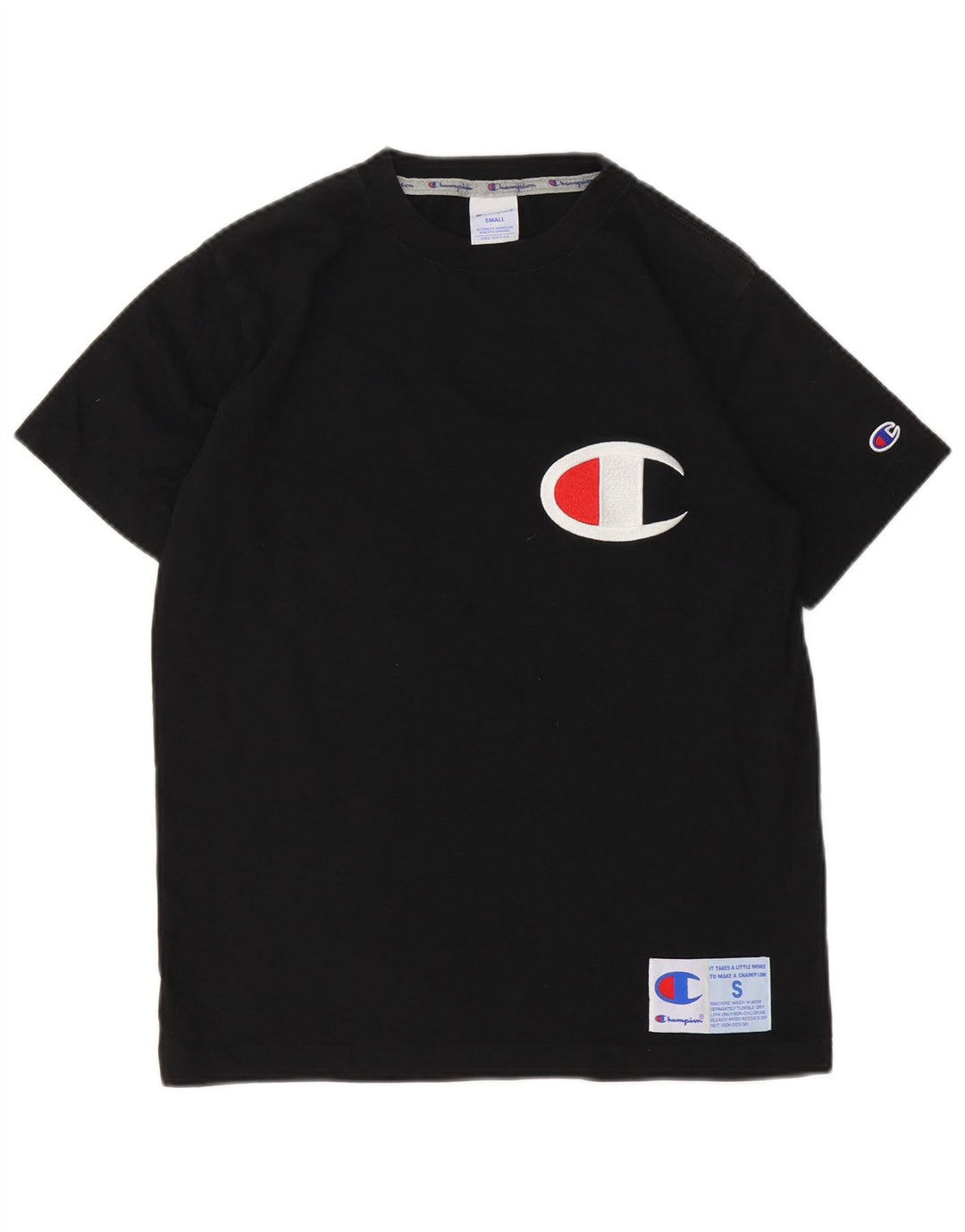 Męski T-shirt Champion z grafiką, mały, czarny
