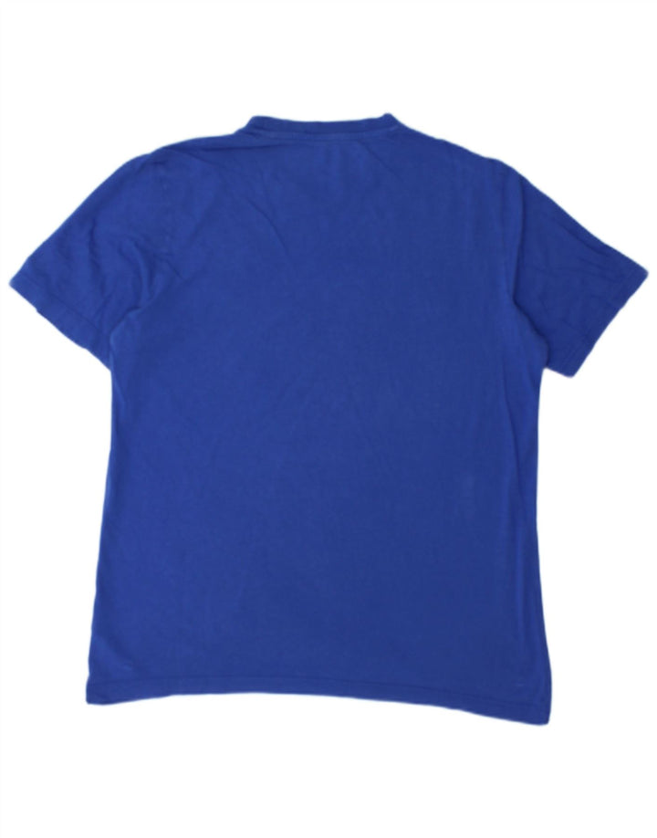 Męska koszulka graficzna Adidas Top Medium Blue Cotton