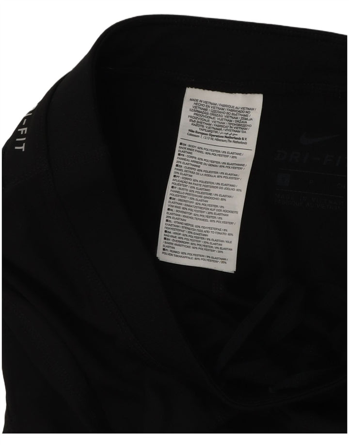 Damskie legginsy Nike Dri Fit UK 8, małe, czarne, poliestrowe