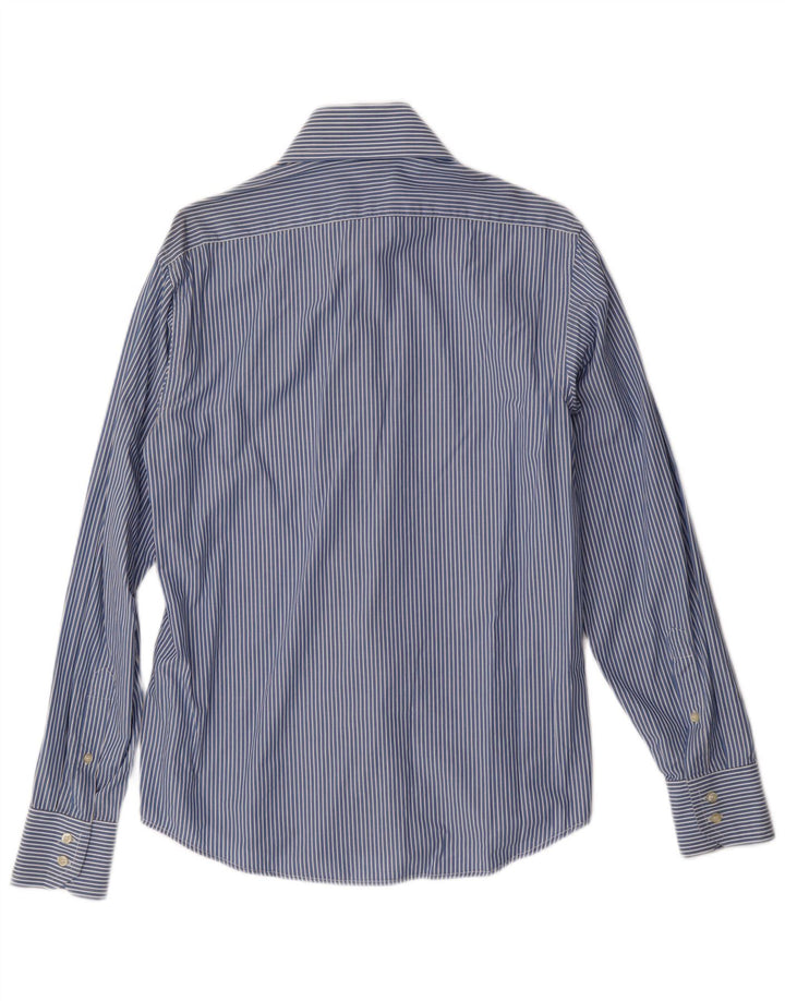 Koszula męska BENETTON, bawełniana w średnie niebieskie paski