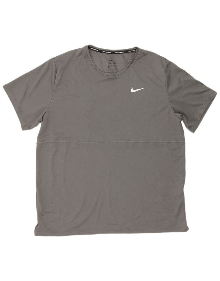 Męska koszulka Nike Dri Fit Top XL, szary poliester