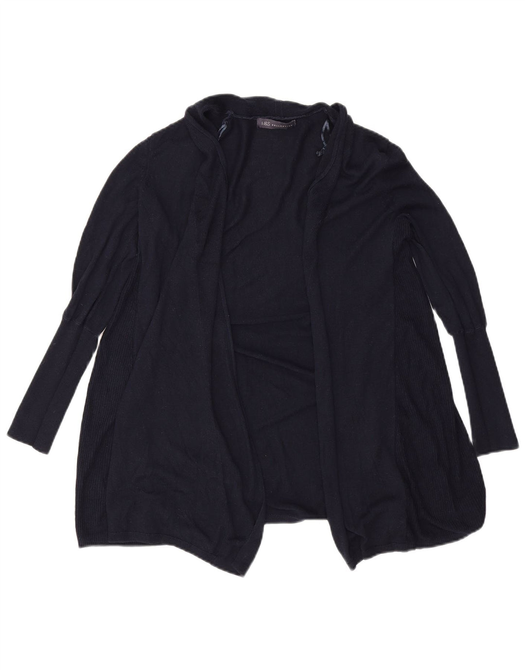 Marks & Spencer Damski sweter rozpinany UK 10, mały, granatowy, akrylowy