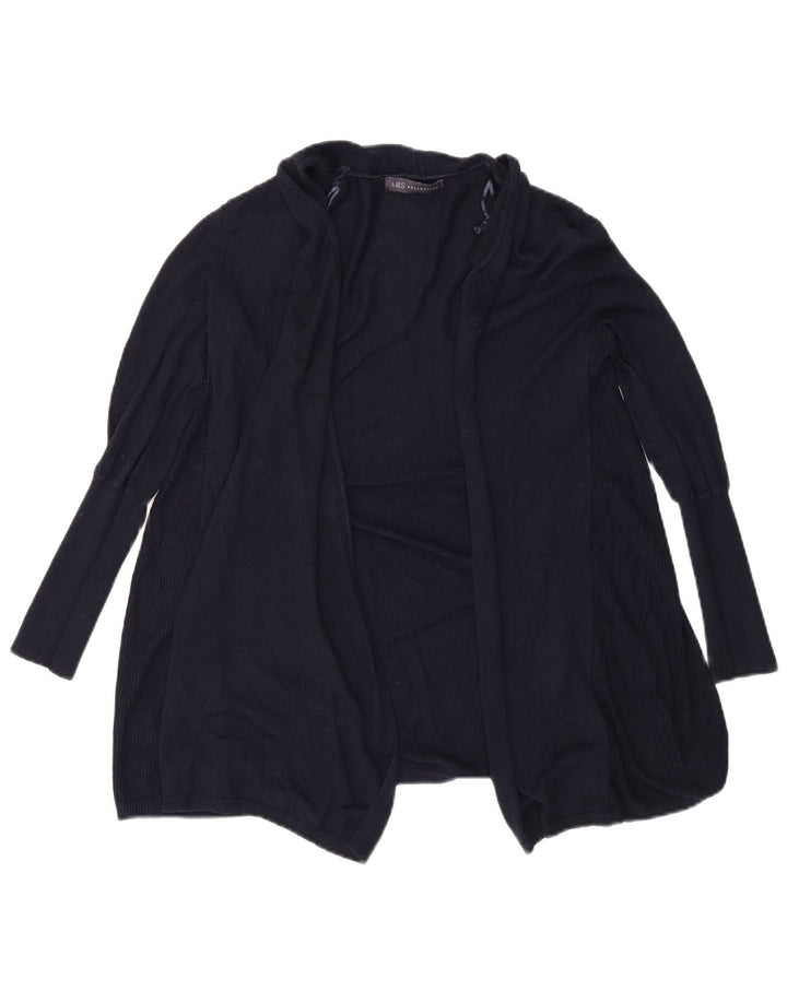 Marks & Spencer Damski sweter rozpinany UK 10, mały, granatowy, akrylowy