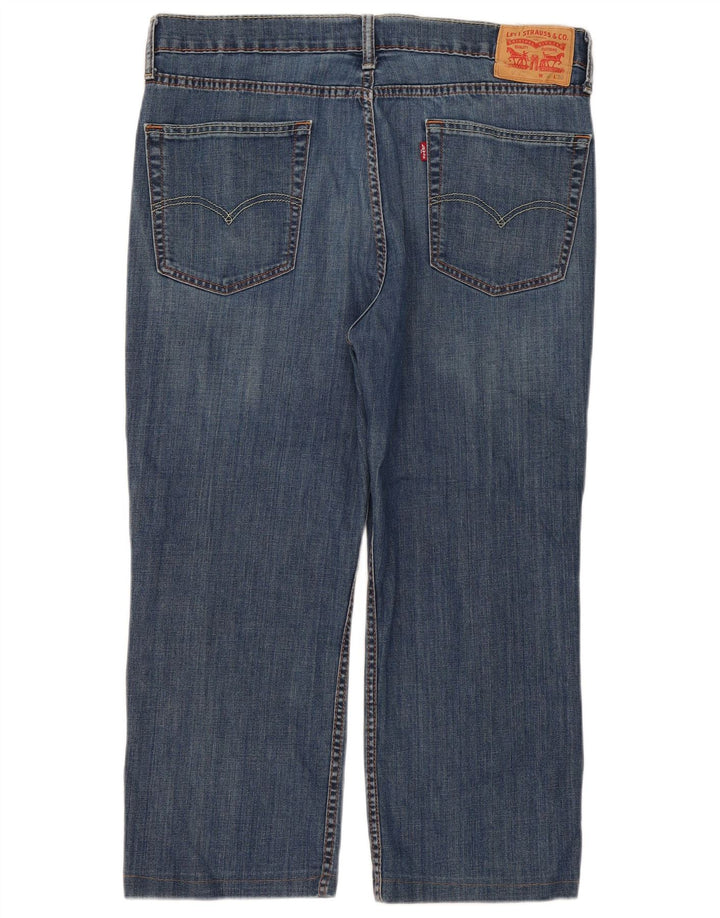 Damskie jeansy Capri Levi's W36 L23 Niebieskie bawełniane