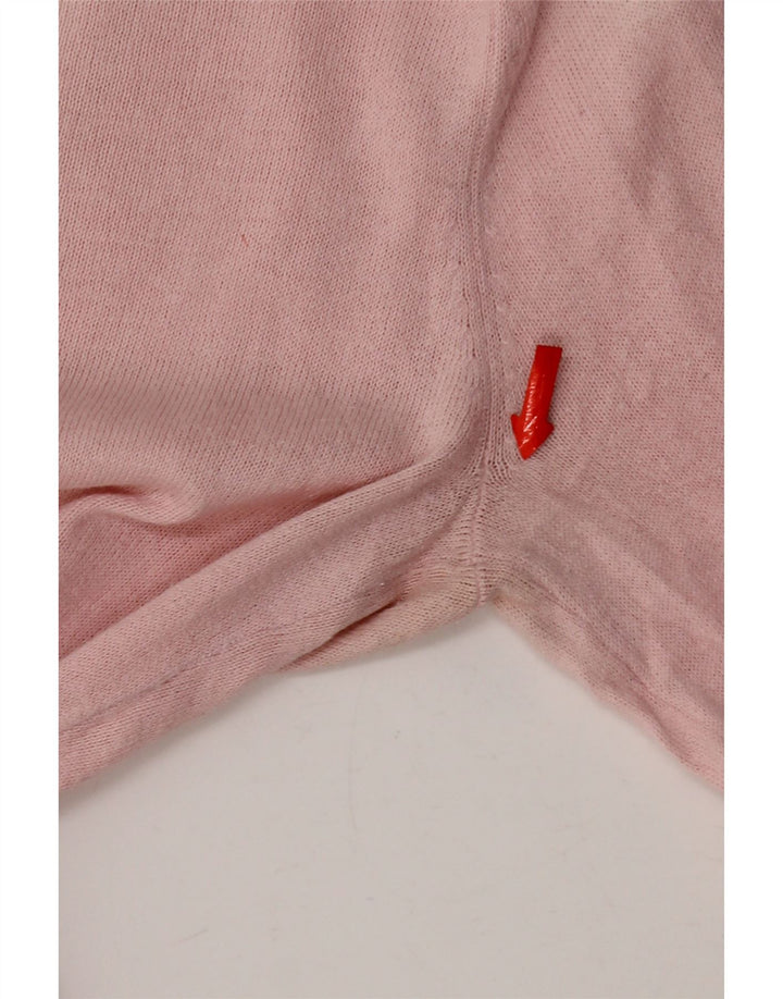 Sweter damski Tommy Hilfiger z dekoltem w kształcie litery V, UK 12, średni róż