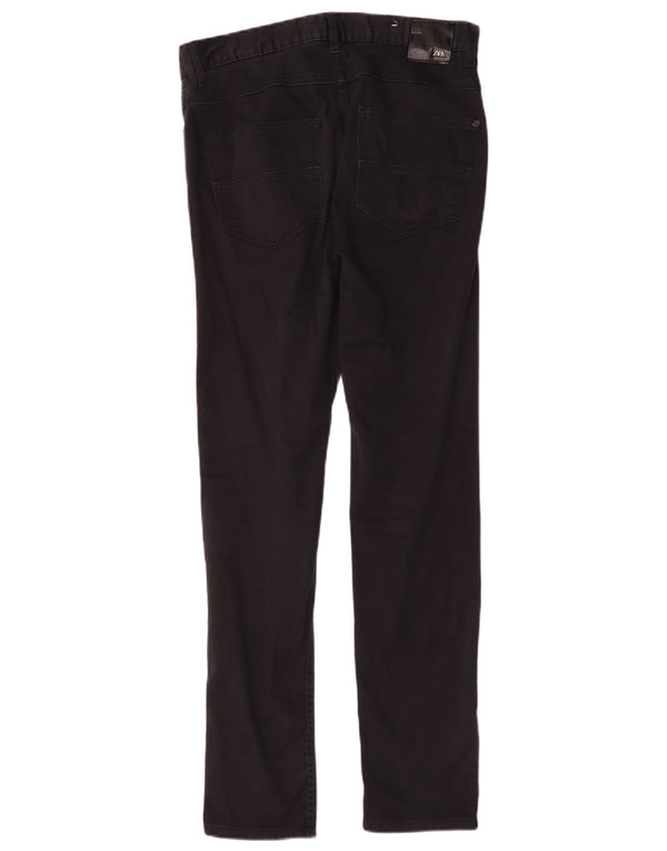 Spodnie męskie Zara Skinny Casual EU 38 Small W30 L30 Granatowa bawełna