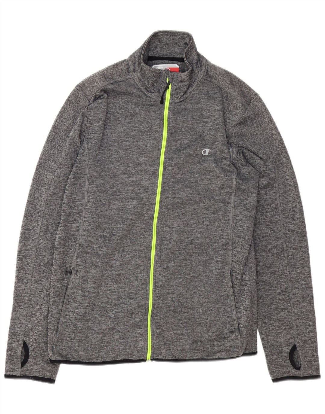 Męska kurtka dresowa Champion, duża, szara, nakrapiana, poliestrowa