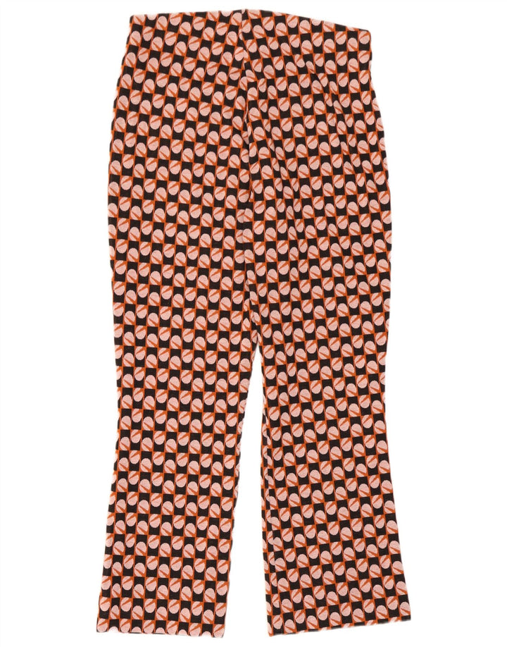 Spodnie damskie Zara Bootcut, duże, W30 L26, wielokolorowe, geometryczne