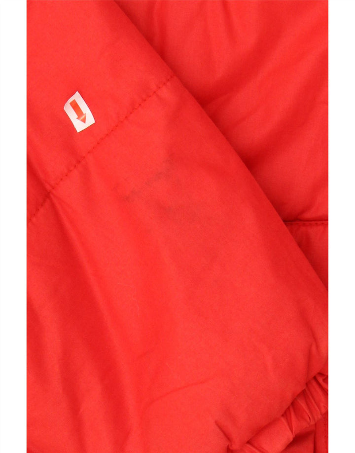 MC ROSS Womens Padded Jacket IT 46 Large Red Polyester Vintage MC Ross and Second-Hand MC Ross from Messina Hembry 