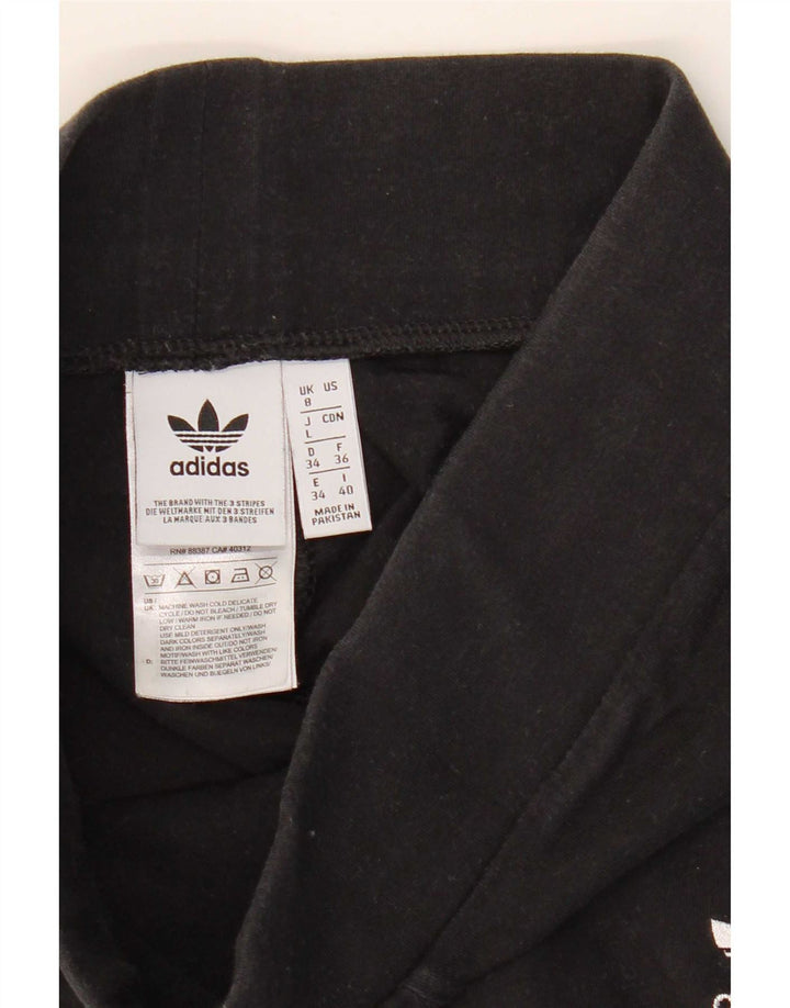 Legginsy Damskie Adidas UK 8 Małe Czarne Bawełniane