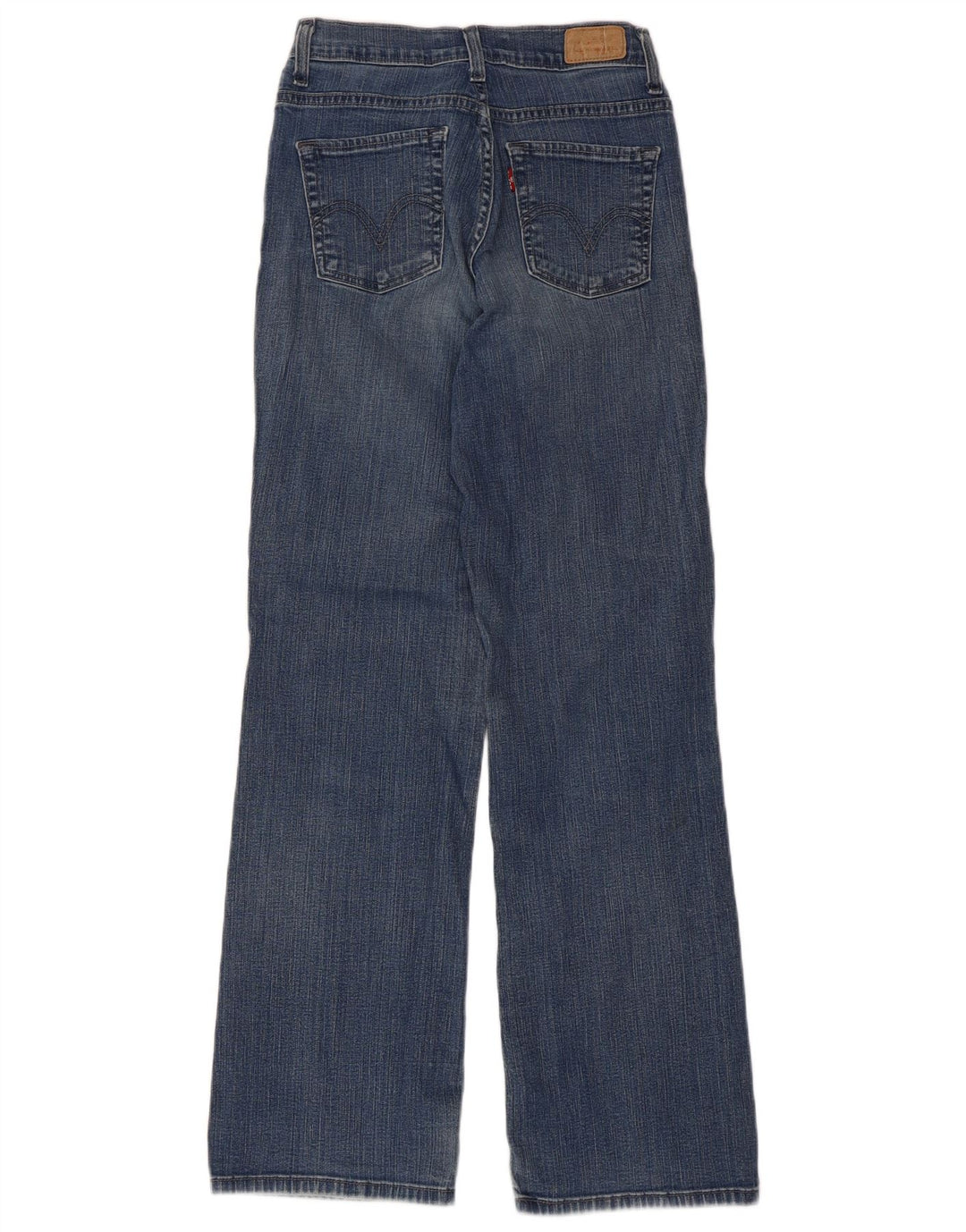 Damskie jeansy Levi's 512 doskonale wyszczuplające Bootcut W26 L30 niebieska bawełna