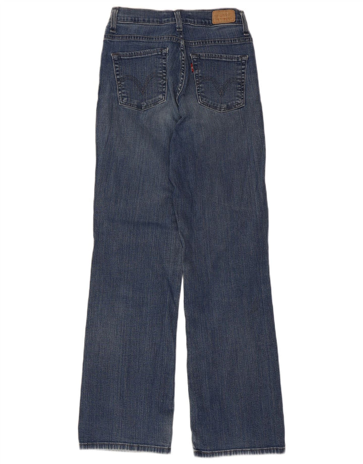 Damskie jeansy Levi's 512 doskonale wyszczuplające Bootcut W26 L30 niebieska bawełna