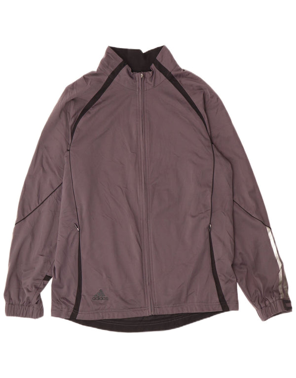 Adidas Męska bluza dresowa, średnia szara, poliestrowa sportowa