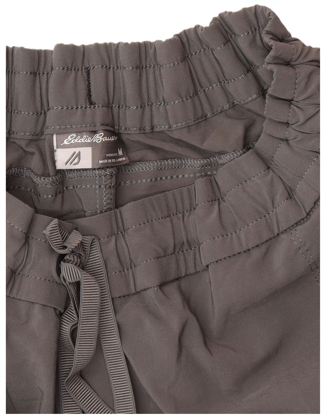 Damskie spodnie cargo Eddie Bauer, średnie W30 L24, szary poliester