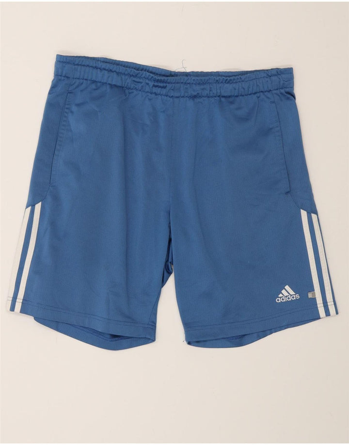 Męskie spodenki sportowe Adidas, średni niebieski poliester
