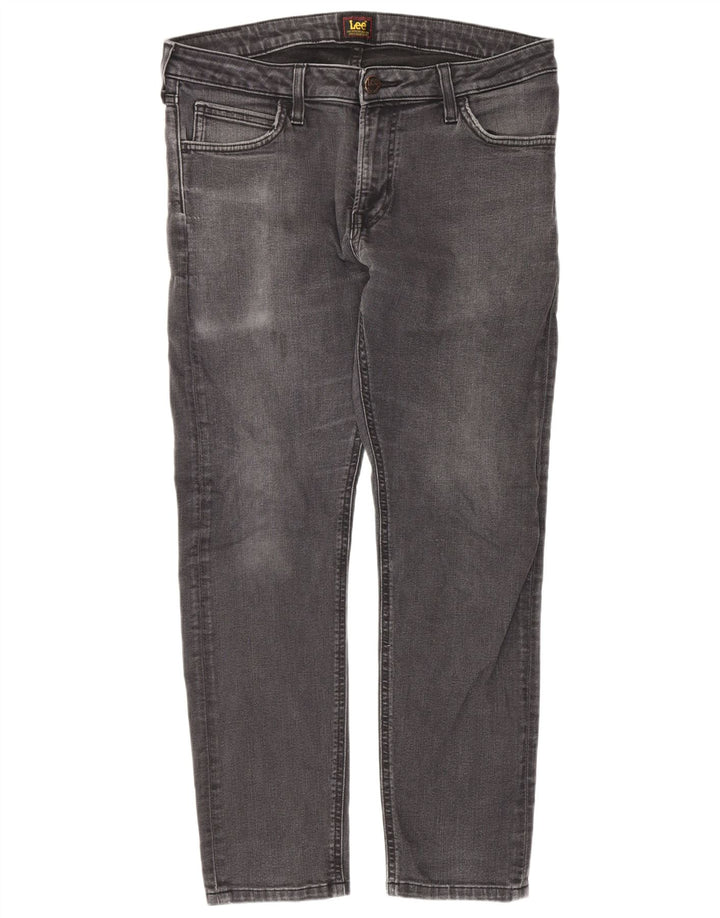 Damskie jeansy Lee Skinny W33 L27 Szara bawełna
