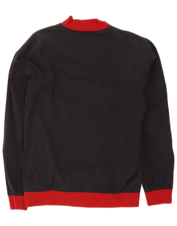Adidas Męska bluza dresowa, mała, szara, z blokami kolorów, poliester