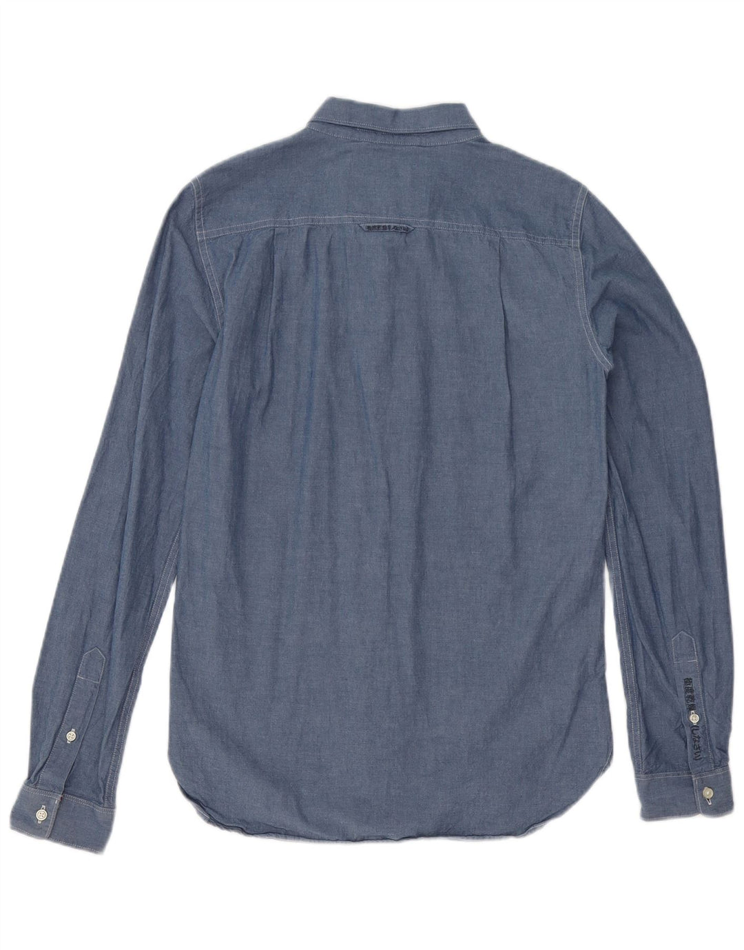 Koszula męska Superdry, mała, niebieska, bawełniana
