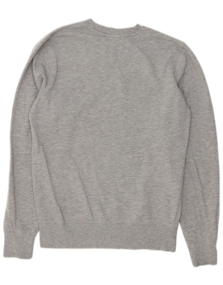 Męski sweter New Balance, mały, szary, bawełniany