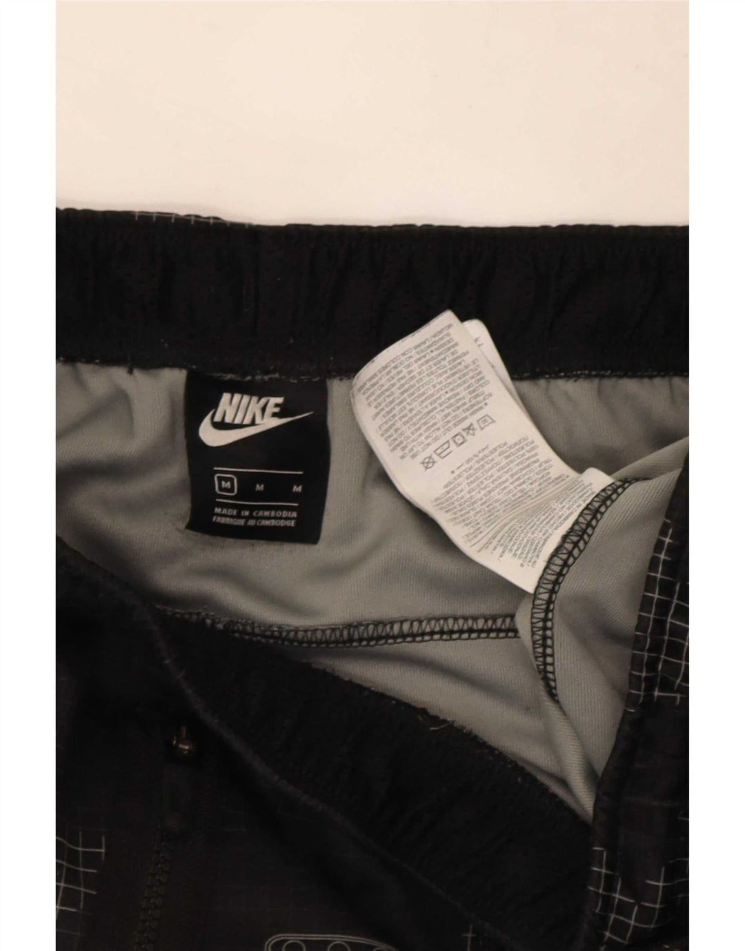 Męskie spodenki sportowe Nike, średni czarny kamuflaż, poliester