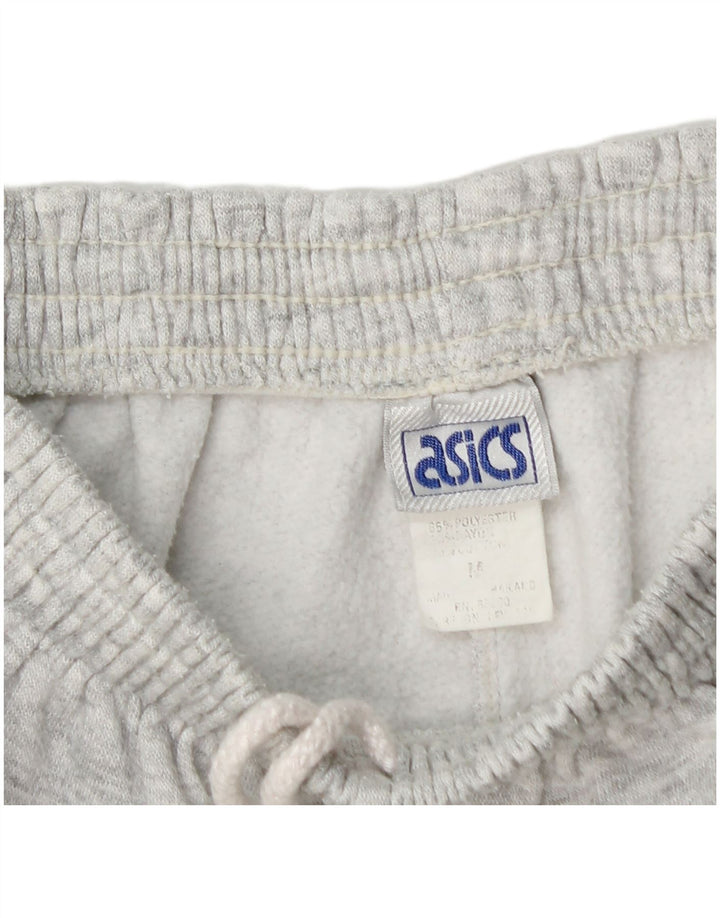 Męskie spodenki sportowe Asics z grafiką, małe, szare, z poliestru