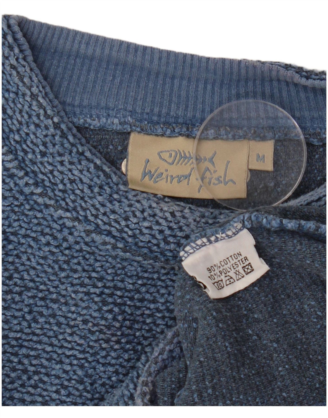 Sweter damski WEIRD FISH, UK 14, średni niebieski, bawełniany