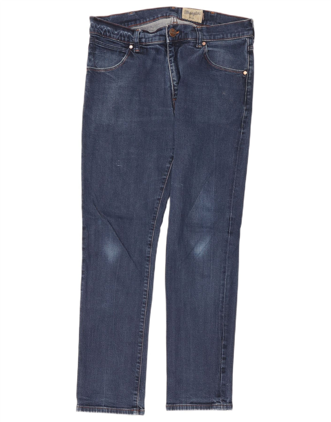 Męskie proste dżinsy Wrangler W34 L32 Niebieskie bawełniane